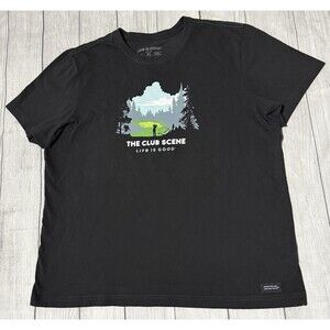 Life is Good Crusher T Shirt Mens XL Short Sleeve The Club Scene